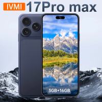 IVMI Global Vision 17Pro Max Smartphone Android 3GB RAM 16GB ROM 5+13MP Face ID 4G Network Google Play Store Mobile Phones