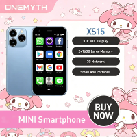 ONEMYTH XS15 Unlocked Mini Smartphone | 3.0" Screen, 2GB+16GB, 3G Dual SIM, Google Play, Ultra Compact Pocket Phone