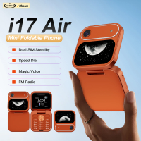 SERVO i17 AIR Mini Foldable Mobile Phone 2G GSM 1.77" Display Magic Voice Speed Dial FM Radio 2 SIM Card Small Square Cellphones