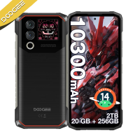 DOOGEE Blade10 Max Rugged Phone 6.56" 90Hz IPS Display 8GB 256GB 1.54" Rear Display 50MP AI Main Camera 10300mAh Battery Phone
