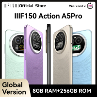 IIIF150 Action A5Pro Phone Dual Screen Design Smartphone Android 15Go 12GB RAM 256GB ROM 6.8" HD+ Display 5100mAh Battery