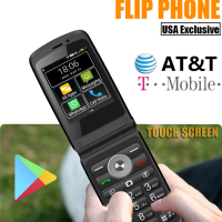 [Ohly for US]-TIQ Q5 Google Play Store Available, 4G Touch Screen, T Mobile, Network Flip Phone, SmartPhone