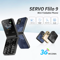 SERVO 2025 New Flip Mobile Phone FM Radio Blacklist Speed Dial Vibration WCDMA 2 SIM Cards 2.6" Display Foldable Phones Type-C