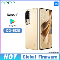 OPPO Reno 10 5G Global Firmware smartphone ColorOS 13.1 12GB 512GB 64MP+32MP+8MP+32MP Snapdragon 778G 4600mAh Used Phone