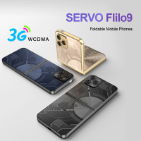 SERVO Flilo9 Flip Mobile Phone Speed Dial FM Radio Blacklist Vibration 3G WCDMA 2.6" Screen Button Foldable Phones 2 SIM Standby