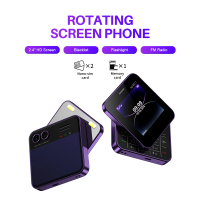 SERVO AUAR11 Side Sliding Mobile Phone 2G GSM Blacklist Speed Dial Magic Voice Flashlight Rotating Dual SIM Portable Small Phone