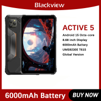 Blackview Rugged Tablet PC Active 5 8.68'' Android 15 8GB+128GB Unisoc T615 Octa Core AI Mini Pad Global Version 4G