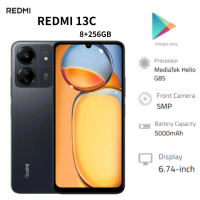 2026 new Redmi13c Global Version Mobile Phone - 8+256GB 6.74' Display 5000mAh