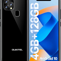 OUKITEL C22 Mobile Phone 4GB+128GB 5.85"HD+ Screen 4000mAh Battery Smartphone 13MP Rear Camera Face ID Android Phone BLACK