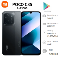 2026 new Poco C85 6.5' HD+ Display Smartphone 8GB RAM 256GB Storage Mediatek Helio G81-Ultra Chipset Dual 48MP Camera
