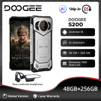 DOOGEE S200 5G Rugged Phone 48GB+256GB 6.72" 120Hz Display Dimensity 7050 100MP Camera 10100mAh Mobilephone Android 16 NFC