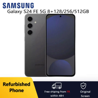 Refurbished Samsung Galaxy S24 FE 5G 6.7" AMOLED ROM 128/256/512GB RAM 8GB Exynos NFC Android AI Cell Phone Excellent Condition