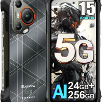 Blackview BL7000 5G Rugged Smartphone, 6.78'' 120Hz Display, 24GB+256GB/2TB Android 15 Rugged Phone, 50MP+20MP AI Camera,7500mAh