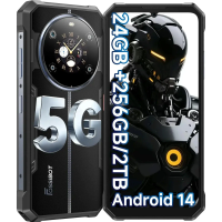 Fossibot F109 Smartphone 8GB 256GB 5G Rugged Phone 10600mAh 6.745" Display 50MP Camra Dual Screen Face Unlock Android 14 NFC