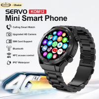 SERVO KOM12 Android Smartwatch Phone 4G LTE Play Store GPS 2GB+32GB Heart Rate Monitoring One SIM Standby Smartwatch Cellphones