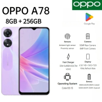 2026 Newest Model OPPO A78 International Version Dual SIM Smartphone 6.5' Display 50MP Rear Camera 5000mAh Battery 8GB RAM 256GB