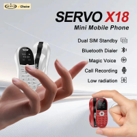 SERVO X18 Mini Sports Car Mobile Phone 2G GSM Call Recording Magic Voice Blacklist Dual SIM Standby Cute Backup Kids Cellphones