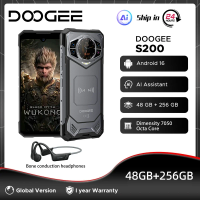Global Version DOOGEE S200 5G Rugged Phone 12GB 256GB 1.32" AMOLED Rear Display Dimensity 7050 100MP Camera 10100mAh NFC
