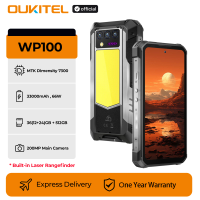 Oukitel NFC Rugged Phone WP100 33000mAh with Laser Rangefinder, 5G Smartphone 36GB(12+24)+512GB 200MP Camera 120Hz CellPhone