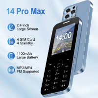 MKTEL M14 Feature Phone 2.4Screen Four cards four waiting 1000mAh Standby MP3/MP4/FM Radio/Bluetooth/GPRS