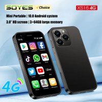 SOYES XS16 Mini Smart Phone 3GB RAM 64 ROM 4G LTE Android 10.0 Quad Core 2000mAh Type C Dual SIM Standby 3.0 Small Phone
