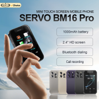 SERVO BM16 PRO Mini Touch Screen Mobile Phone Dual SIM Standby Magic Voice Bluetooth Dial FM Radio 2G GSM 2.4" Feature Cellphone