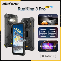 【2025 New】Ulefone RugKing 3 Pro 4G Rugged Smartphone Android 15 Up to 16GB+128GB Waterproof 6.56"120Hz Display 5700mAh NFC
