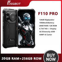 2025 Fossibot 5G Rugged Phone F110 Pro Dimensity 6300 5G 8GB+128GB 50MP+8MP Camera 6.75-inch Screen 10000mAh Battery Android 15