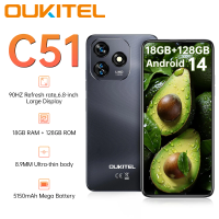 Global version OUKITEL C51 Mobile Phone 6.8" HD+ 90Hz Screen Telephone Portable 24(8+16) GB + 128GB 5150mAh Smartphon Android 14