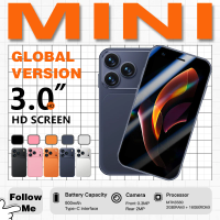 ONEMYTH A17 Mini 3G Phone 2GB/16GB, WhatsApp GPS WiFi, Face Unlock Small Smartphone for Children/Elderly, Lightweight & Portable