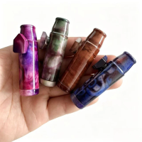 4pcs 8pcs Aluminum Alloy Fashion Snuff bottle Metal Snuff pipe tube Portable various colors Smoking pipe Accessories Men gifts