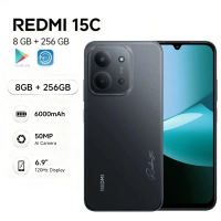 2026 new REDMI 15C Global Edition Redmi 15C 5G 8+256GB Smartphone: Ultra-slim 6000mAh smartphone with long battery life
