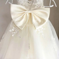 Children's Princess Dress2025New Puffy Tulle Girls' Bowknot Little Host Evening Performance Costume Wholesale