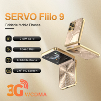 2025 SERVO Flilo9 Flip Mobile Phone 3G WCDMA 2.6inch Screen Dual SIM Torch MP4 Speed Dial Blacklist Telefonos Celular Fold Phone