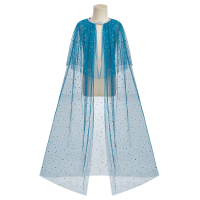 Kids Glitter Princess Cape Summer Girls Halloween Christmas Party Dress Up Costume Blue Cloak New Baby Girl Dresses Accessories