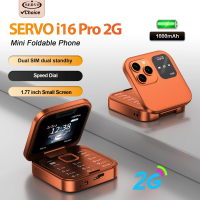 SERVO Mini Flip Mobile Phone Speed Dial Magic Voice Flashlight Blacklist Call Recording FM Radio Dual SIM 2G Foldable Cellphones