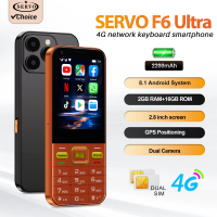 SERVO F6 Ultra 4G Button Smartphone Android OS 2.8" Touch Screen 2+16GB WiFi Flashlight Dual SIM Keyboard Cellphones Play Store