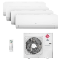 Ar Condicionado Multi Quadri Split Inverter LG HW 30.000 Btus (4x Evap 9.000) Quente/Frio 220V Monofásico