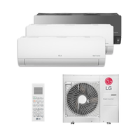 Ar Condicionado Multi Split Tri Inverter LG HW e Art Cool 30.000 Btus (2x Evap 12.000 HW e 1 Evap 18.000 Art Cool) Quente/Frio 220V Monofásico