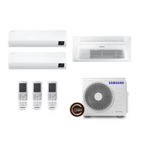 Ar Condicionado Multi Tri Split Samsung 1x9000 + 1x12000 Btus Hw + 1x12000 Btus Cassete 1 Via WindFree Quente/Frio 220V Monofásico AJ068AXJ3KH/AZ