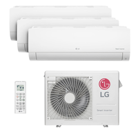 Ar Condicionado Multi Tri Split Hw Inverter LG 24.000 Btus (2 Evap 9.000 e 1 Evap 18.000) Quente/Frio 220V Monofásico