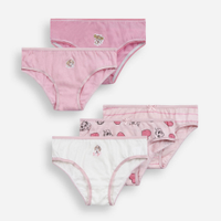 Kit de 5 calcinhas infantis skye rosa