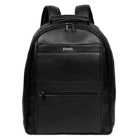Mochila 2 Compartimentos Notebook Couro Sestini Texas Preto