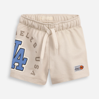 Short basquete infantil de moletom nfl bege