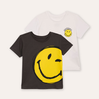 Kit de 2 camiseta infantis smileyworld colorida