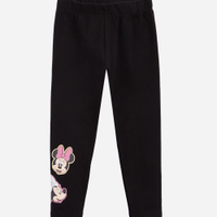 Calça legging infantil minnie preta