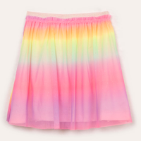 Saia infantil de tule colorido