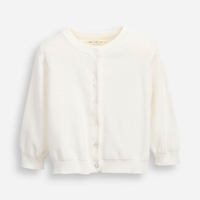 Cardigan de tricot infantil off white