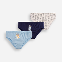 Kit de 3 cuecas infantis bluey colorida
