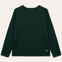 Camiseta juvenil texturizada verde